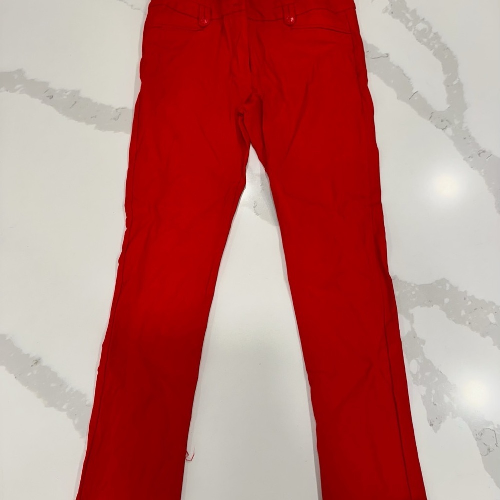 Fashion Nova Red Ankle Pants